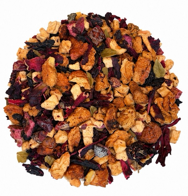 Cranberry tea cherry hibiscus herbal natural tea best loose leaf tea teavana tea mansion davids tea